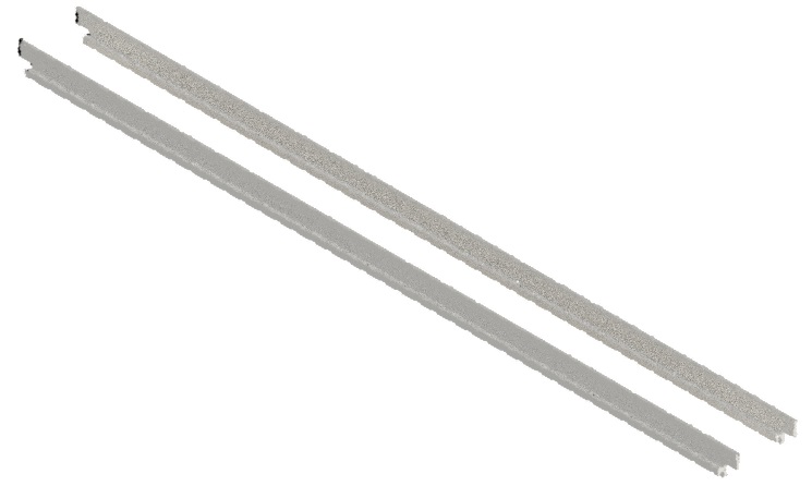 Produktbild UBK 500 052  -  Kantenprofil für Winkel-Verbinder zu Unterflur-Bodenkanal UBK 500, für 5mm Vertiefung